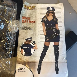 Sexy Disfraz Sombrero Insignia Oficial de Policía Pat U Down Talla S 2-6 Espíritu Halloween - Imagen 1 de 6