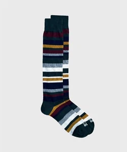 In The Box calzini lunghi in cotone Stripes, verde FW240030.206 - Picture 1 of 1
