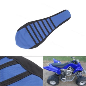Seat Cover Fit Yamaha Raptor 700 700R 2006 - 2021 Replacement Blue w/ Black Ribs - Foto 1 di 12
