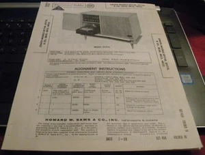 ZENITH AM RECEIVER W/4 SPEED RECORD CHANGER - 3 MODELS (SAMS PHOTOFACT 450-16) - Picture 1 of 1