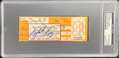 Gaylord Perry Signed Full Ticket 5/6/82 300th Win Mariners Autograph PSA/DNA - Image 1 of 4