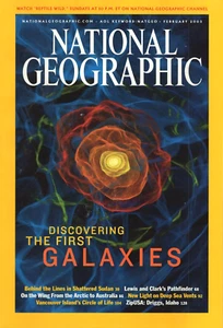 National Geographic Magazin Entdeckung der ersten Galaxien Februar 2003 - Bild 1 von 2