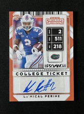 2020 Contenders Football Draft Picks College Ticket Auto  #129 La’mical Perine