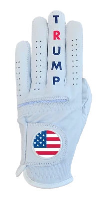 Trump Golf Glove Men's 100% Cabretta Leather Funny Gag Gift PGA Style Tour MAGA