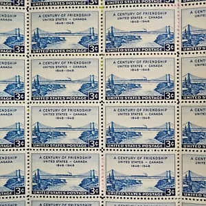 3c A Century Of Friendship US Stamps Full Gum Full Pane MNH RG1179 - Picture 1 of 2