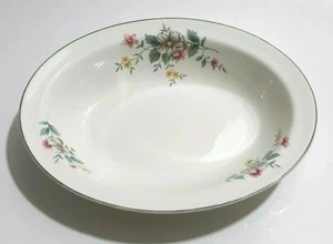 Vintage Hall Oval Dish 10"x8" Superior Quality Dinnerware Springtime Pattern  - Picture 1 of 7