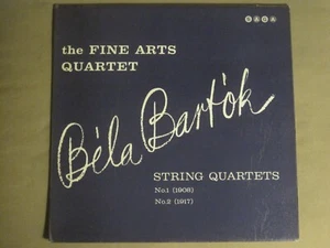 THE FINE ARTS QUARTET BELA BARTOK STRING QUARTETS NO. 1 & NO. 2 LP XID 5203 VG+ - Picture 1 of 5