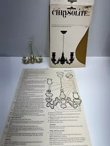 Kit lampadario vintage casa delle bambole miniature crisolite 12V epoca oro 114F - Foto 1 di 9