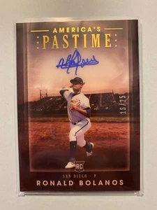 A32,005 - 2020 Panini America's Pastime Gold #4 Ronald Bolanos Auto/25 - Picture 1 of 1