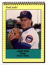 1991 Peoria Chiefs ProCards #1336 Jason Doss