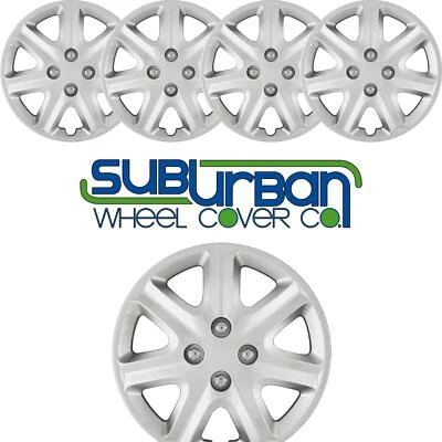 适合 2003 - 2005 年本田思域风格 # B8902-15S 15 英寸轮毂盖车轮盖全新套装/4 — 第 1/4 张图片