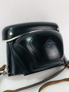 Vintage AGFA OPTIMA 35MM Film Camera Case Only Shoulder Strap Black Germany 1960s - Bild 1 von 12