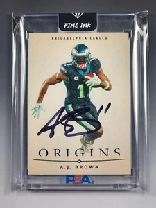 A.J. Brown 2024 Panini Origins Blank Slate Case Hit SP AUTO NM-MINT FINE INK - Picture 1 of 7