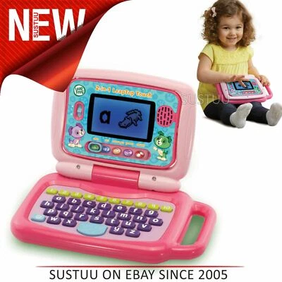 Leap Frog 2-in-1 Leaptop Touch Pink Lernen Nummer, Buchstaben & Tier- Fakten - Bild 1 von 4