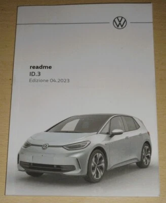 uso manutenzione VOLKSWAGEN ID3,guida d'uso anno 2024.VW ID3 - Immagine 1 di 2