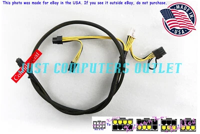 🔥HP Gen10 Server Universal Mutil 8-Pin Telsa & PCI-E GPU Power Cable 879154-001 - Image 1 of 4
