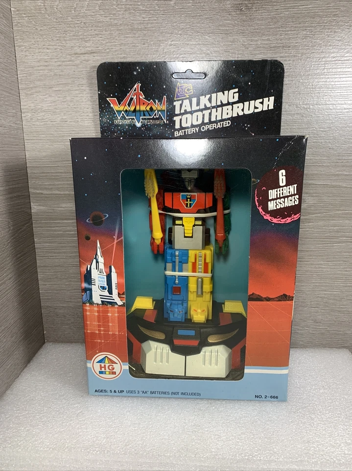 Vintage VOLTRON Talking Toothbrush - 6 Different Messages NIB - Image 1 of 4