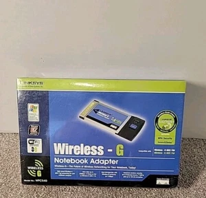 Cisco Linksys WPC54G Wireless-G Notebook Adapter CardBus Adaptor Card Laptop PC - Picture 1 of 3