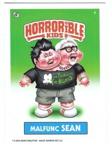 2025 HORRORIBLE KIDS MALFUNC SEAN SPOOKALA CARD 9 MARK PINGITORE - Picture 1 of 2