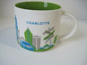 Starbucks Mug 2012 You Are Here Collectible Charlotte North Carolina 14 Ounces - Picture 1 of 4