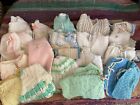 Vintage Handmade Baby Lot of 19 Knit Sweater Cardigans