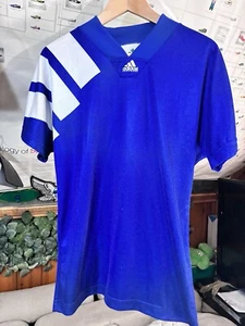 Vintage 90s Adidas Equipment Blue Soccer Jersey MiUSA sz Small football schakle - Bild 1 von 7