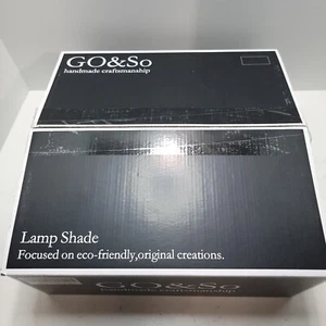 2PK Go & So Handmade Navy Blue Lamp Shade Cylinder 9.8" - Picture 1 of 5