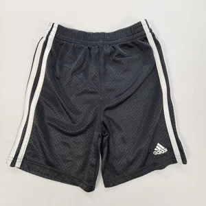 Adidas Shorts Boys Size 5 Black White Training Athletic Outdoors Youth Kids - Picture 1 of 10