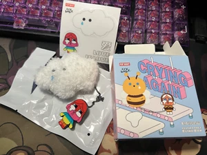 USA AUTHENTIC POP MART Crybaby Crying Again Plush Badge/ Brooch Pin Love is Love - Picture 1 of 2