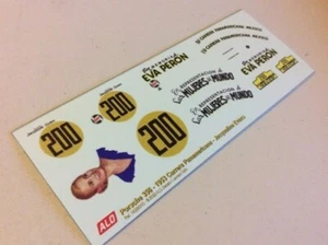 1953 PANAMERICAN RACE #200 PORSCHE 356 JACQUELINE EVANS 1:43 DECALS