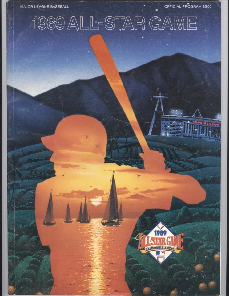 1989 All-Star Game MLB Baseball Program - Anaheim Bo Jackson - Image 1 of 1