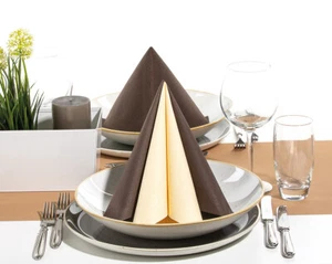 50 Servietten aus Tissue Deluxe 40 x 40cm , 4-lagig - 9 versch. Unifarben - Bild 1 von 10