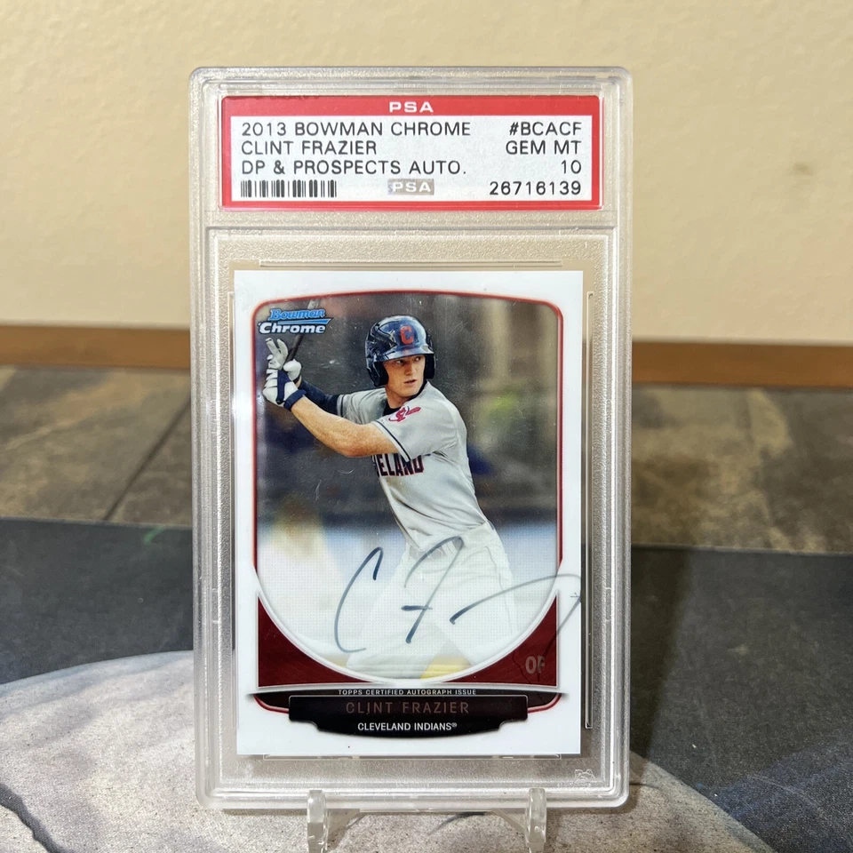 2013 Bowman Draft Chrome Prospect Auto Clint Frazier #BCA-CF Auto Indians PSA 10 - Image 1 of 1