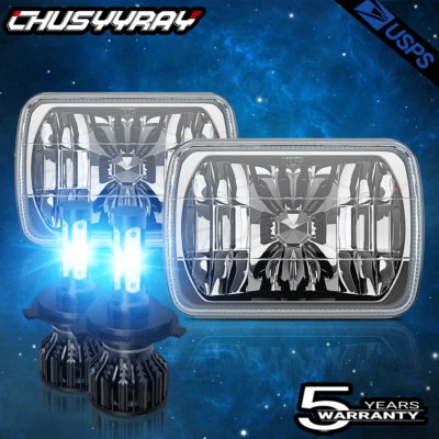 Faro LED haz alto bajo DRL para Chevrolet C10 C20 C30 K10 K20 K30 7x6 pulgadas Foto 1 de 4