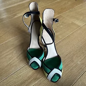 Zara Womens Suede Ankle Strap UK4 EU37 NEW - Picture 1 of 5