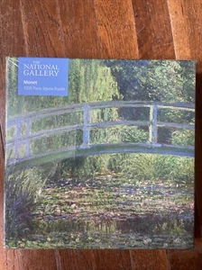National Gallery Monet The Water-Lily Pond 1000 Piece Jigsaw Puzzle New & Sealed - Picture 1 of 3