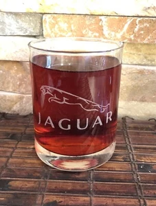 JAGUAR  - Collectible Whiskey Glass 8 Oz - Picture 1 of 1