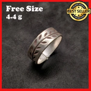 FEINE SILBER RINGE 925 STERLING リング BAGE GRÖßENVERSTELLBAR OLIVENBAND SIEGERGLÜCK - Bild 1 von 6