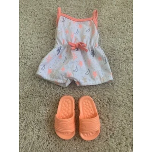 Juego de pijama OG Our Generation Dolls Starry Night con zapatillas naranjas para muñecas de 18" - Imagen 1 de 9