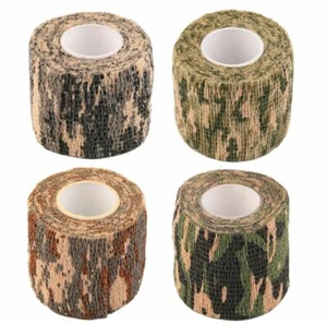 4x Tape ädhesiv Waffen Gewebeband ablösbar Camouflage Camoflage Flecktarn Klebe - Bild 1 von 2