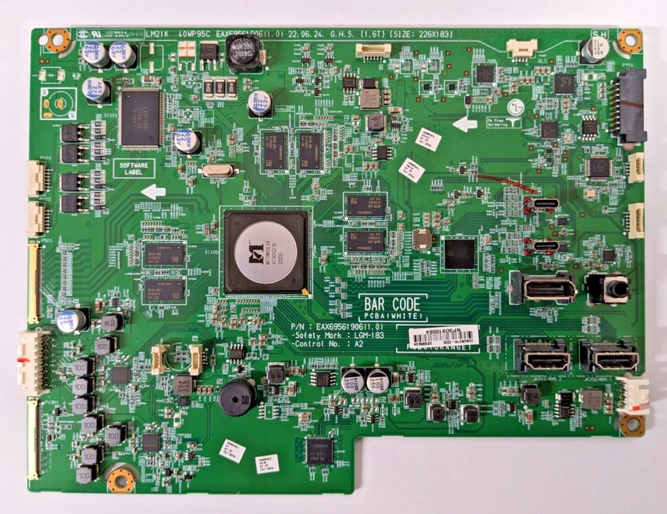 LG 40WP95CP-W 40WP95CP-W.AEK MONITOR MAIN AV BOARD EAX69561906(1.0) LM21K - Image 1 of 1