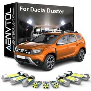 LED Interior Light Bulb Kit For Dacia Duster I II 1 2 MK1 MK2 2010-2022 2023 - Picture 1 of 14