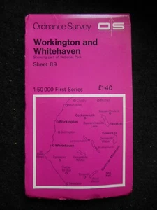 Ordnance Survey Map - Workington & Whitehaven - Cumbria, Cockermouth - Sheet 89 - Bild 1 von 1