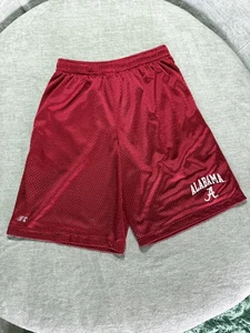 Alabama Crimson Tide Shorts Mens Medium Crimson Mesh NCAA Football Athletic - Picture 1 of 10