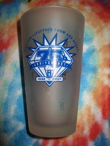 Houston Livestock Show and Rodeo 75th Anniversary Glass Miller Lite - Picture 1 of 8