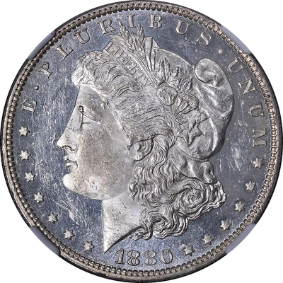 1880-O Morgan Silver Dollar NGC MS63 PL Nice Eye Appeal Strong Strike - Image 1 of 4