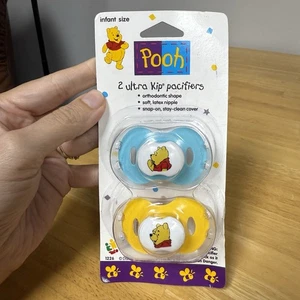 VTG The First Years POOH Ultra Kip Pacifiers 2-pack Disney 1995 Binky NOS READ - Picture 1 of 24