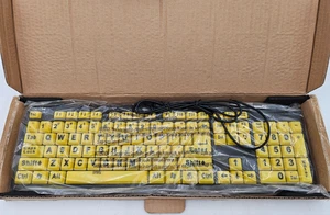 EZ Eyes Large Print Keyboard Item# EE124- BRAND NEW - Picture 1 of 2