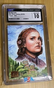 2018 Star Wars Galaxy Orange #44 Padme By The Lake /25 CGC 10 Gem Mint Card - Picture 1 of 2