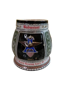 Budweiser Stein 1992 serie A & Eagle edición 1872 Ceramarte Brasil vintage - Imagen 1 de 7